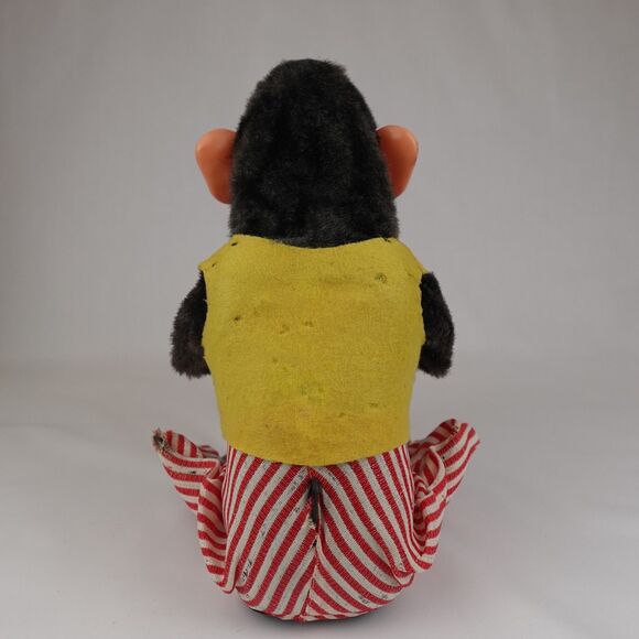 Vintage Daishin Musical Jolly Chimp Clapping Cymbal Monkey Box Working Original - Picture 10 of 16